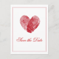 Carte postale de sauvegarde de date à empreintes d