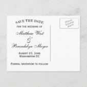 Carte Postale de Sauvegarde de Date avec Bulles de (Dos)