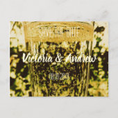 Carte postale de sauvegarde de date avec verre de (Devant)