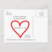 Carte postale de sauvegarde de date de calendrier (Dos)