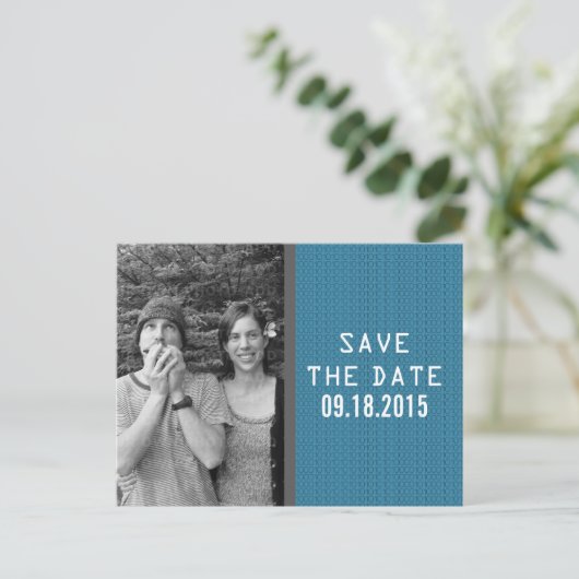 Carte postale de sauvegarde de date de code binair (Debout devant)