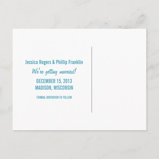 Carte postale de sauvegarde de date de flocon de n (Dos)