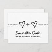 Carte postale de sauvegarde de date de l'équation  (Devant / Derrière)