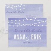 Carte postale de sauvegarde de date de lumières de (Devant / Derrière)