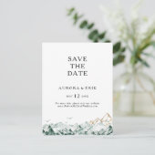 Carte postale de sauvegarde de date de montagne ve (Debout devant)