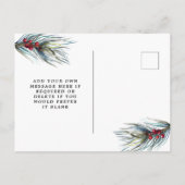 carte postale de sauvegarde de date de Noël d'hive (Dos)