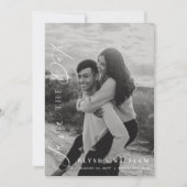 Carte postale de sauvegarde de date de photo minim (Devant)