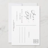 Carte postale de sauvegarde de date de photo minim (Dos)