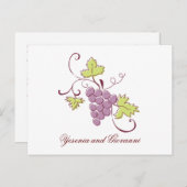 Carte postale de sauvegarde de date de vignoble to (Devant / Derrière)