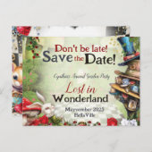 Carte postale de sauvegarde de date de Wonderland (Devant / Derrière)