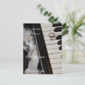 Carte postale de sauvegarde de date - Piano (Debout devant)