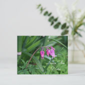 Carte postale de sauvegarde de fleurs roses (Debout devant)
