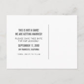 Carte postale de sauvegarde de jeu vidéo, grise (Dos)