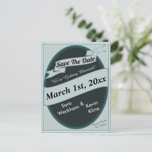 Carte Postale de sauvegarde de la date (Debout devant)