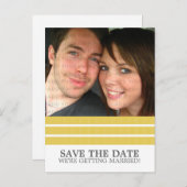 Carte postale de sauvegarde de la date à triple ra (Devant / Derrière)