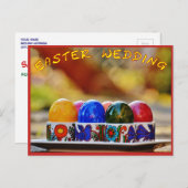 Carte postale de sauvegarde de la date de Pâques (Devant / Derrière)