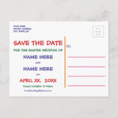 Carte postale de sauvegarde de la date de Pâques (Dos)