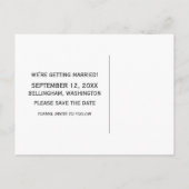 Carte postale de sauvegarde de l'horloge verte vin (Dos)