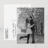 Carte postale de sauvegarde de notre date de photo (Devant / Derrière)