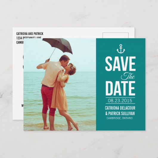 CARTE POSTALE DE SAUVEGARDE DE PHOTO DE SCRIPT NAV (Devant / Derrière)