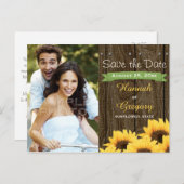 CARTE POSTALE DE SAUVEGARDE DU TOURNESOL RUSTIQUE (Devant / Derrière)