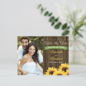 CARTE POSTALE DE SAUVEGARDE DU TOURNESOL RUSTIQUE (Debout devant)