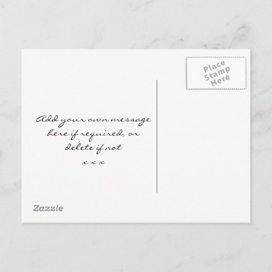 carte postale de sauvegarde florale de palmier tro (Dos)