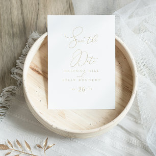 Carte postale de save the date minimaliste chic cl