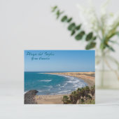 Carte postale de scène de plage de Grande Canarie (Debout devant)