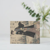 Carte postale de Segawa Kikunojō (Debout devant)