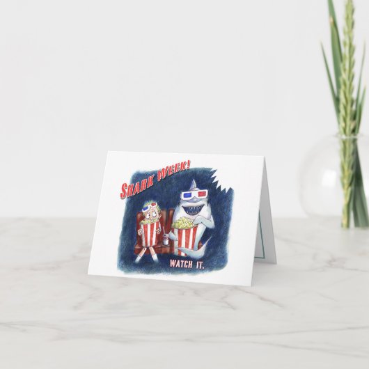 Carte postale de semaine de requin (Devant)