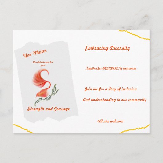 Carte postale de sensibilisation (Devant)