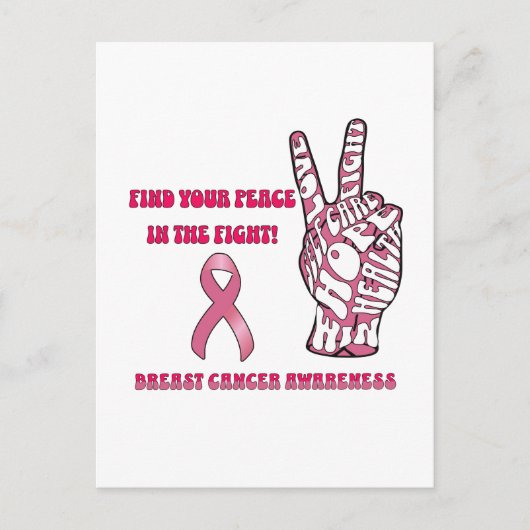 Carte postale de sensibilisation au cancer du sein (Devant)