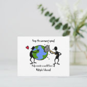 Carte postale de sensibilisation MS (Debout devant)