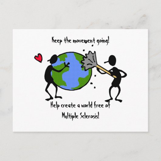 Carte postale de sensibilisation MS (Devant)