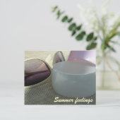 Carte postale de sentiments estivaux (Debout devant)