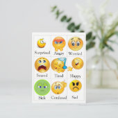 Carte postale de sentiments - PECS. Le texte peut (Debout devant)