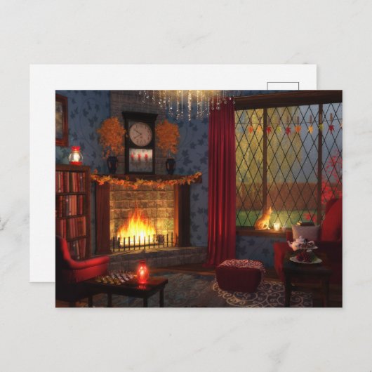 Carte postale de sérénité d'automne (Devant / Derrière)