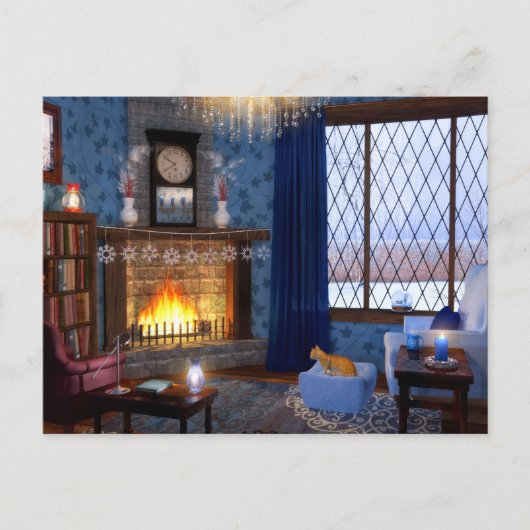 Carte postale de sérénité hivernale (Devant)