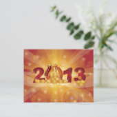 Carte postale de serpent du Nouvel An chinois 2013 (Debout devant)