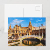 Carte postale de Séville Espagne (Devant / Derrière)