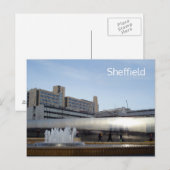 Carte postale de Sheffield Sheaf Square (Devant / Derrière)