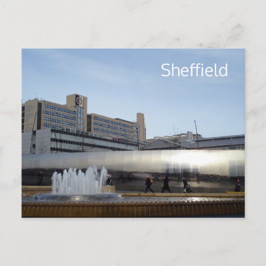 Carte postale de Sheffield Sheaf Square (Devant)