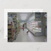 Carte postale de shopping de chien (Devant / Derrière)