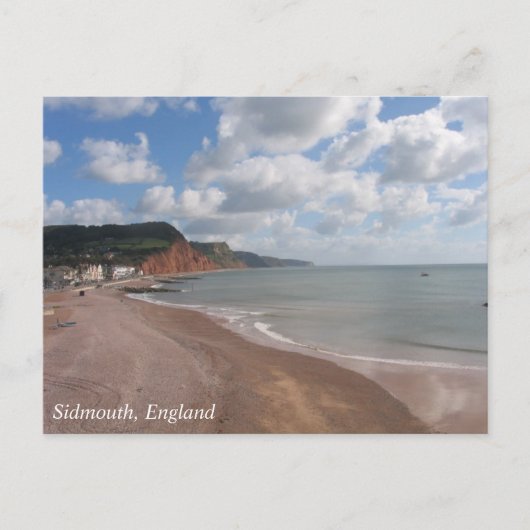 Carte postale de Sidmouth Beach (Devant)