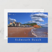 Carte postale de Sidmouth Beach (Devant / Derrière)