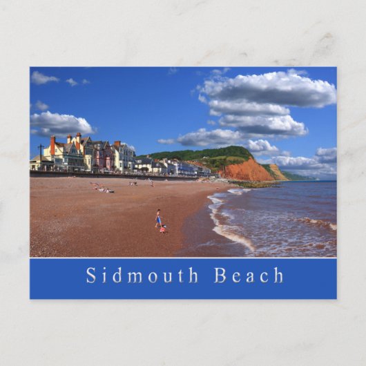 Carte postale de Sidmouth Beach (Devant)