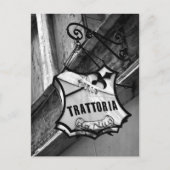 Carte postale de signe de Trattoria (Devant)