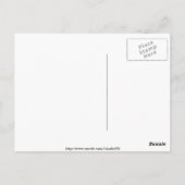 Carte postale de silhouette de surfer (Dos)