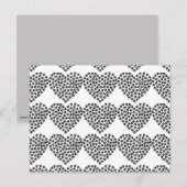 Carte postale de silhouette du coeur Empreinte de  (Devant / Derrière)